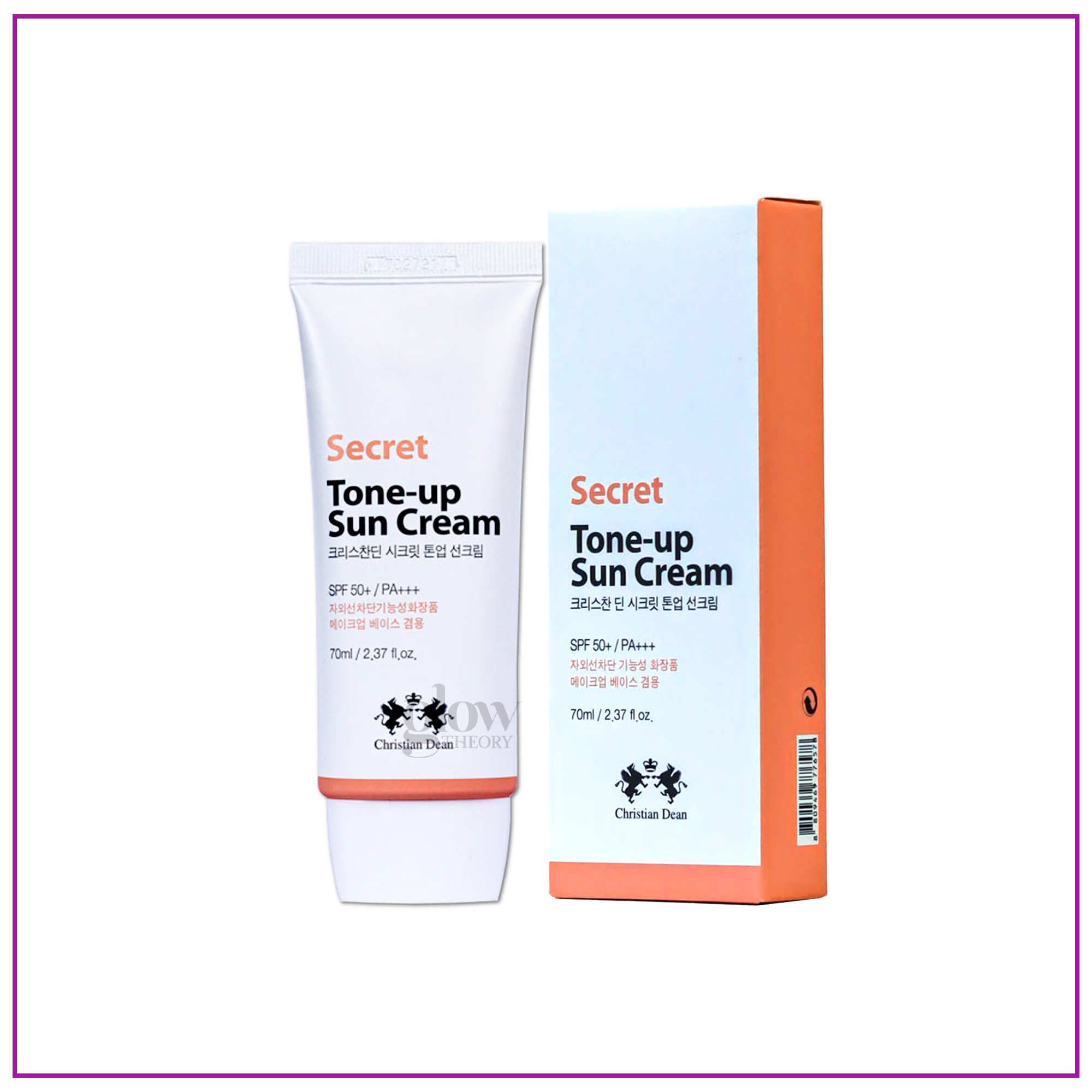 Christian Dean Secret Tone-up Sun Cream SPF 50+ PA+++ Christian Dean Secret Tone-up Sun Cream SPF 50+ PA+++ - Image 1