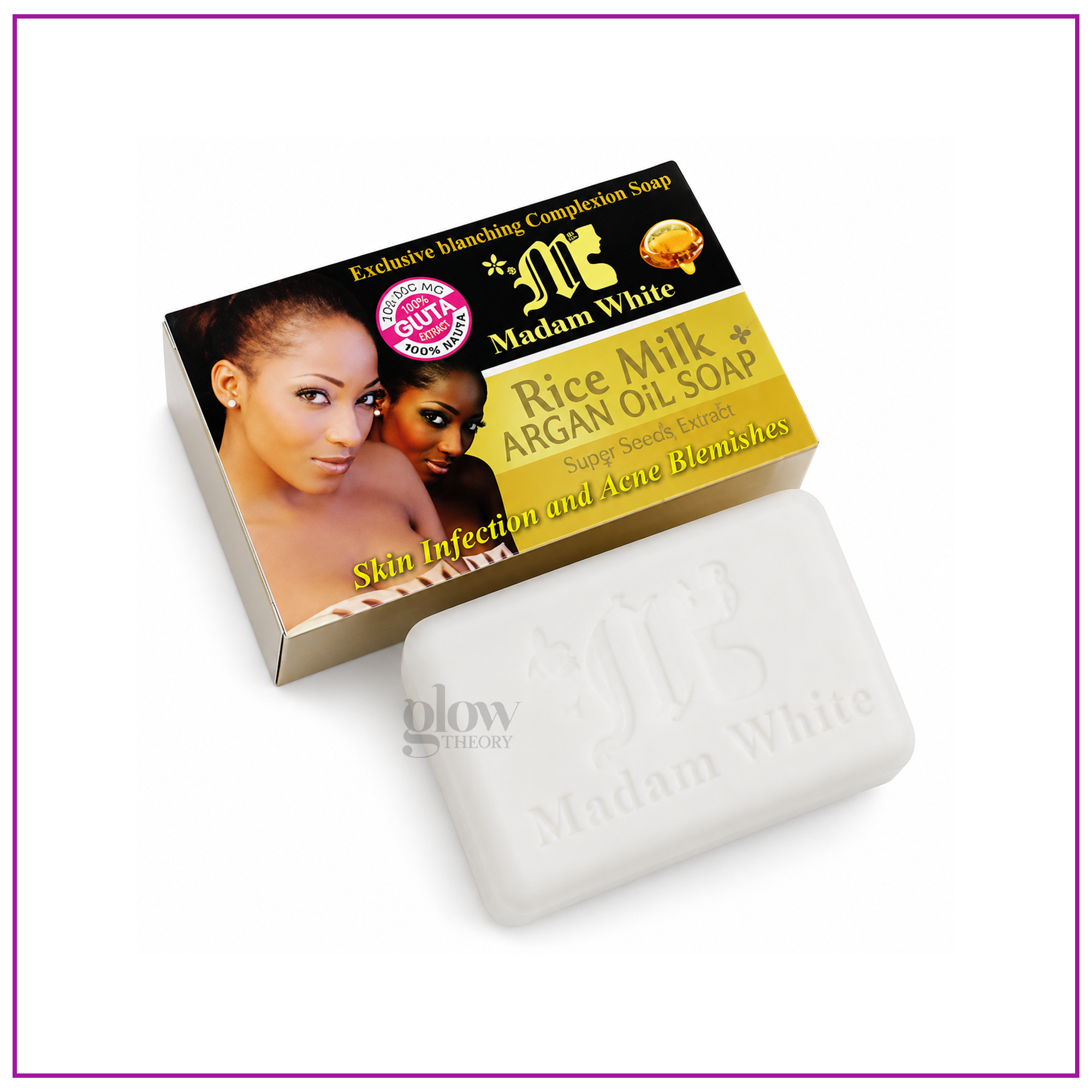 Madam White Rice Milk Argan Oil Soap 160gm Madam White Rice Milk Argan Oil Soap 160gm - Image 1