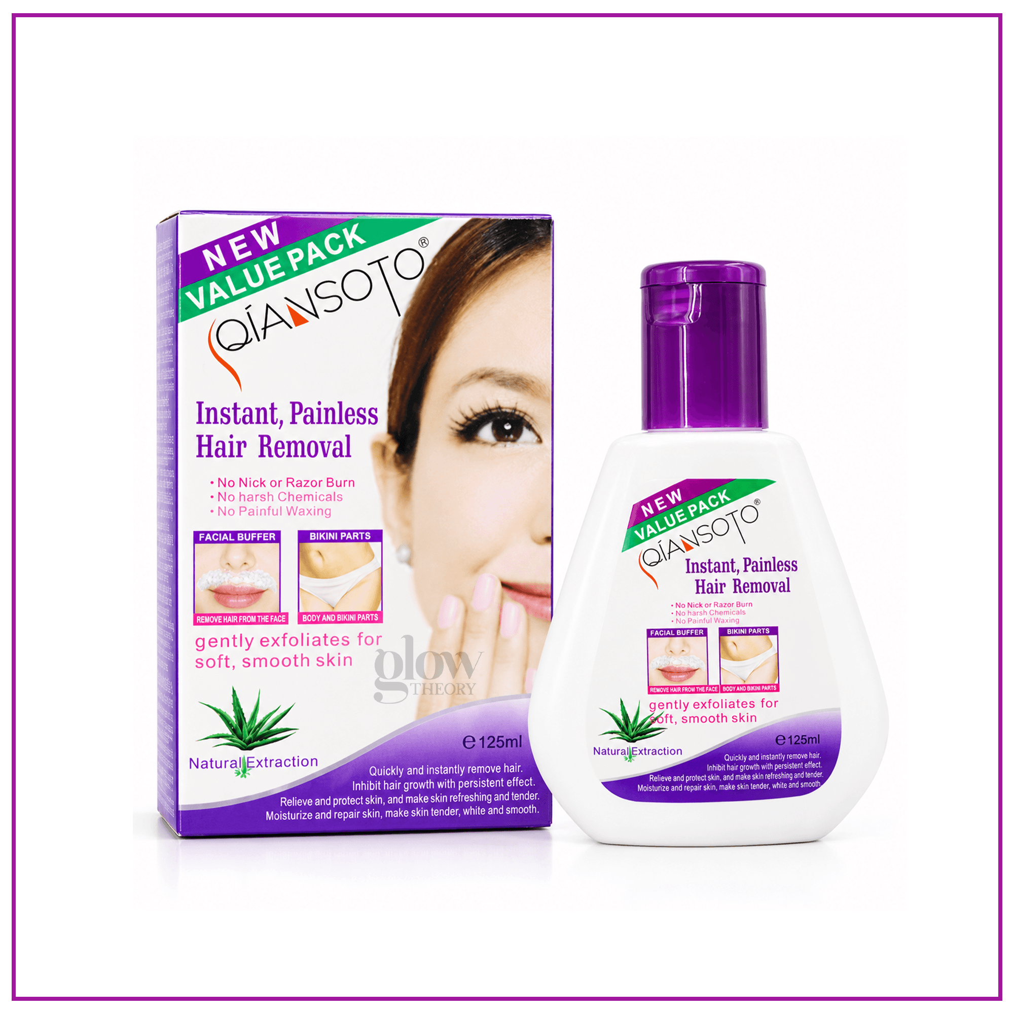 Qiansoto Instant Painless Hair Removal Cream 125g Qiansoto Instant Painless Hair Removal Cream 125g